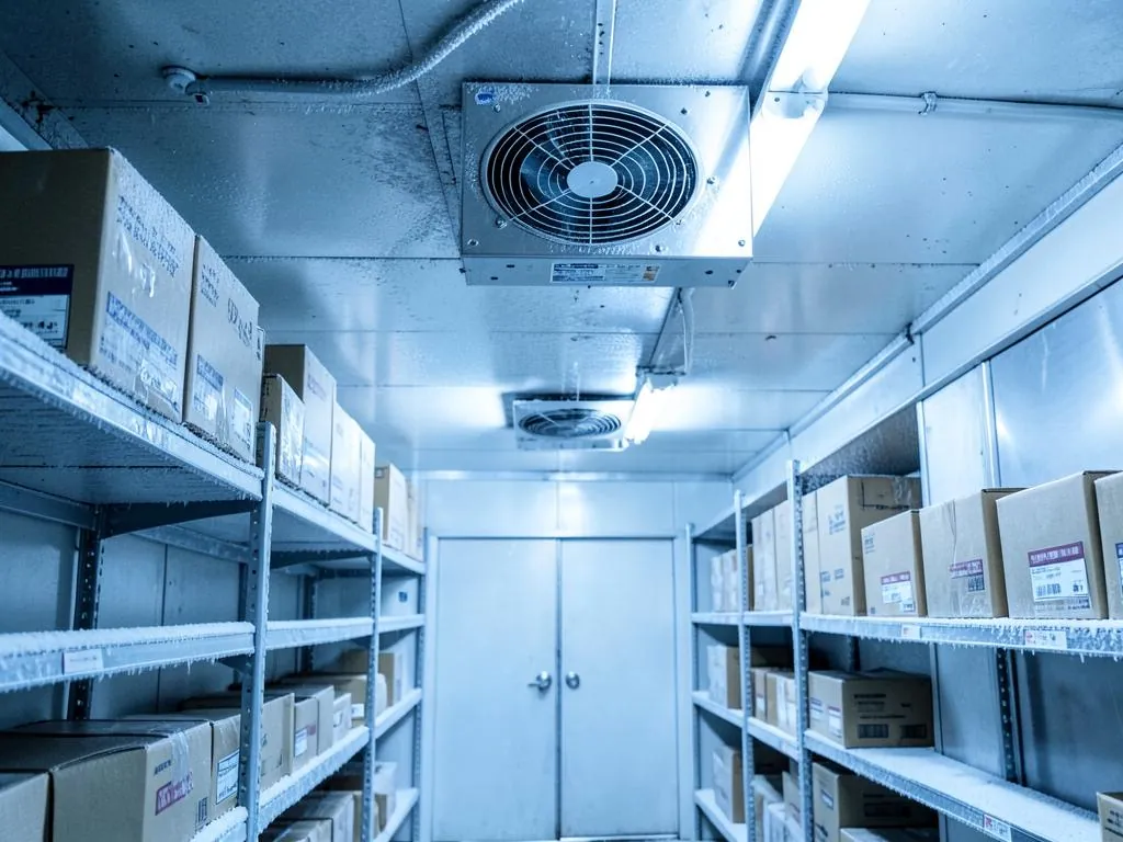 Commercial walk-in refrigeration evaporator and condensing unit